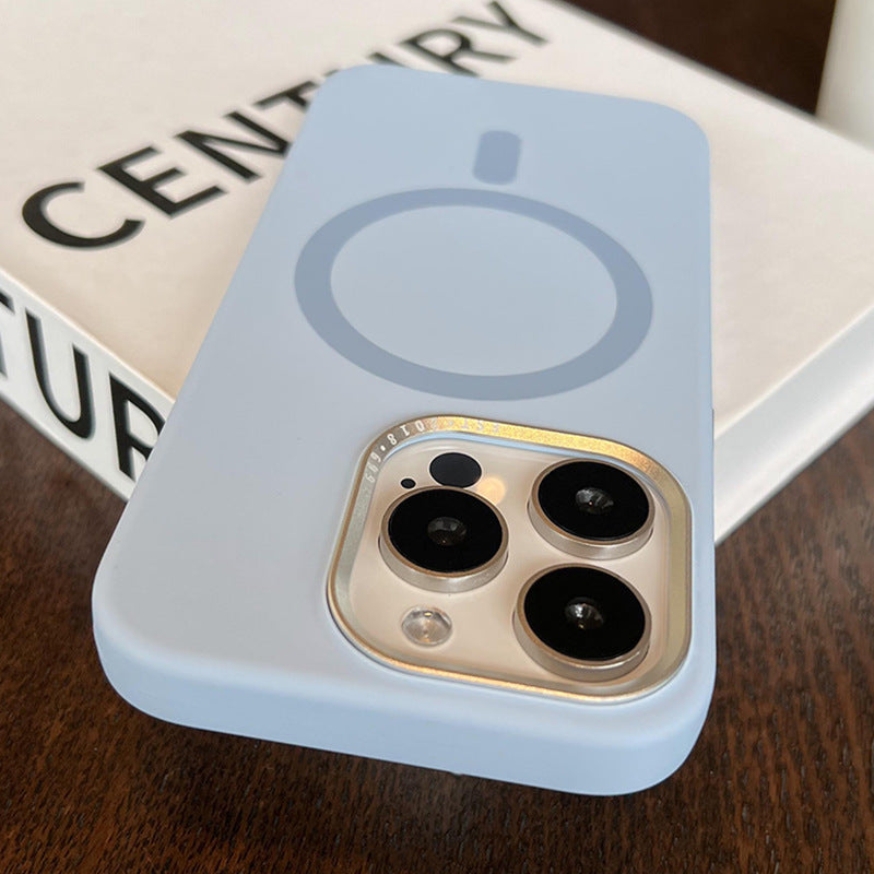 New Liquid Silicone Magnetic Phone Case for iPhone