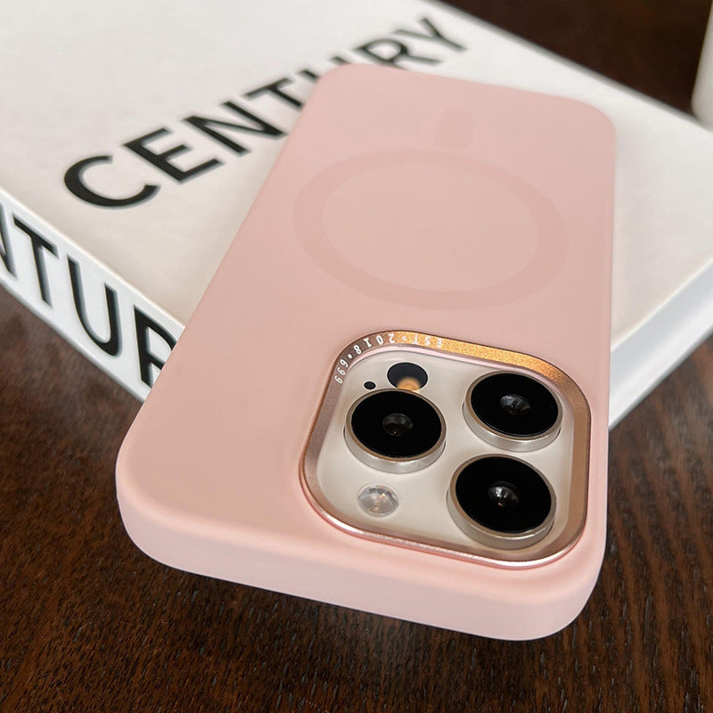 New Liquid Silicone Magnetic Phone Case for iPhone